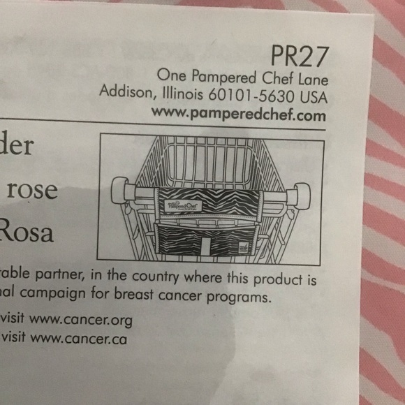 Pampered Chef Pink Zebra Coupon Holder, New in Package - Picture 4 of 5